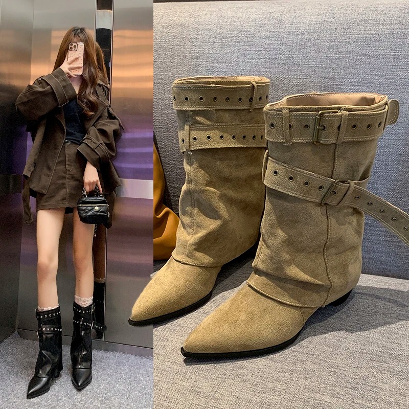 Street Fashion Trends - 2025 Botas de invierno con punta