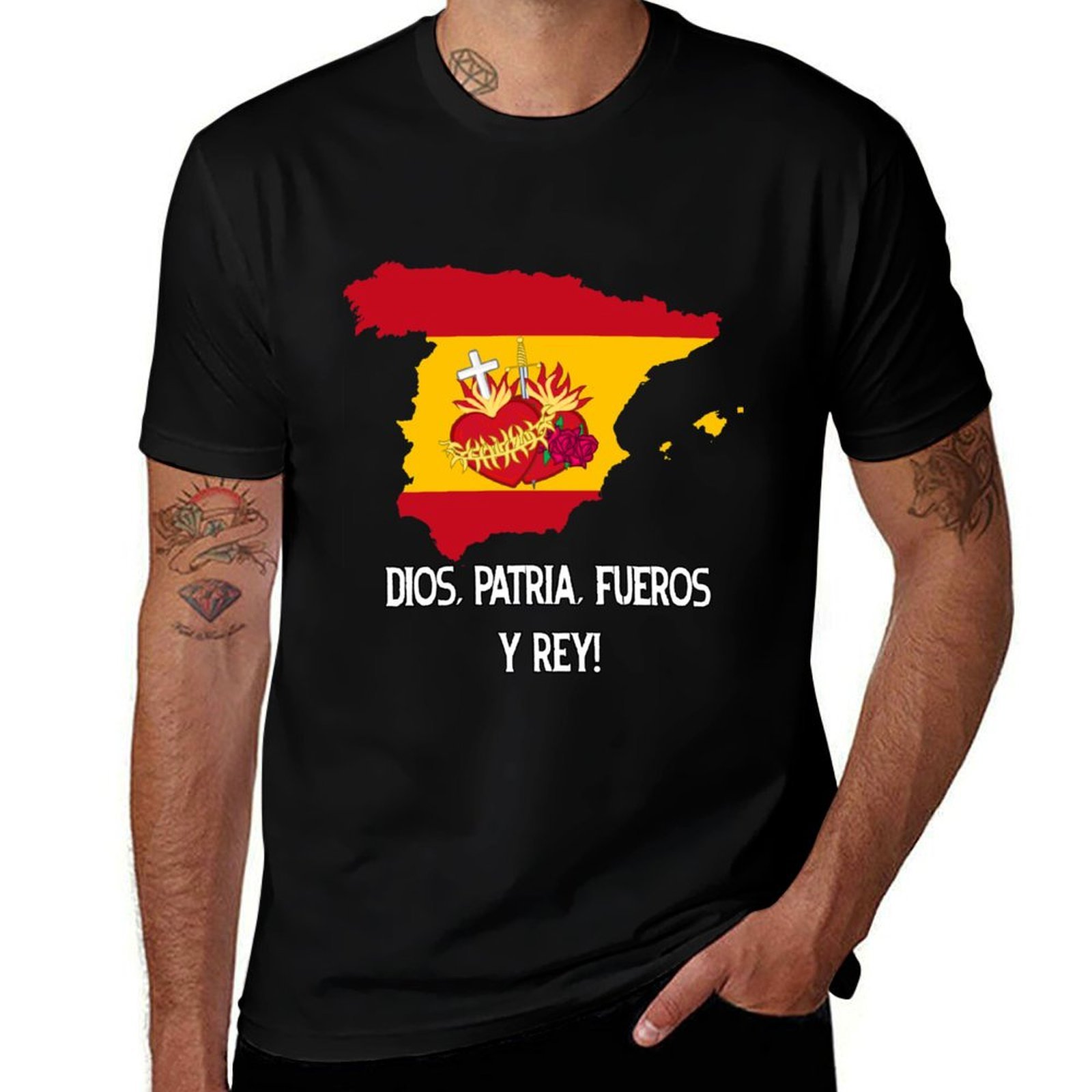 Street Fashion In Spain - Camiseta católica de España, camiseta informal