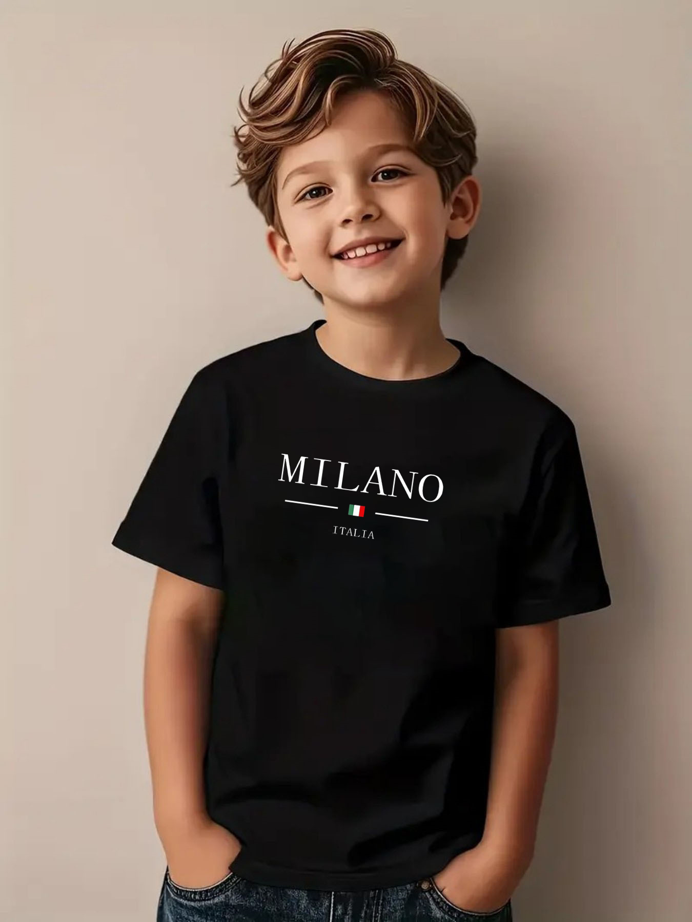 Street Fashion Milan - Ropa Infantil Nueva 2026, Camiseta Gráfica
