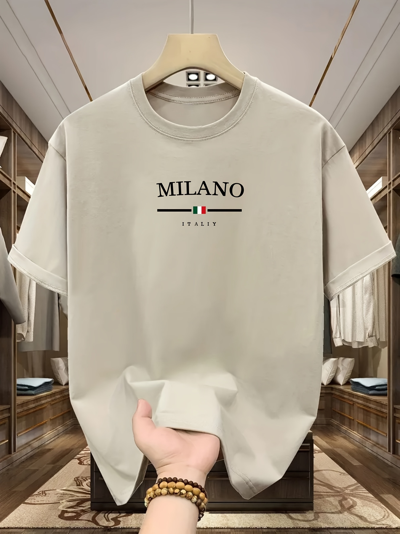 Camiseta de manga corta con cu - Street Fashion Milan reseña y precio