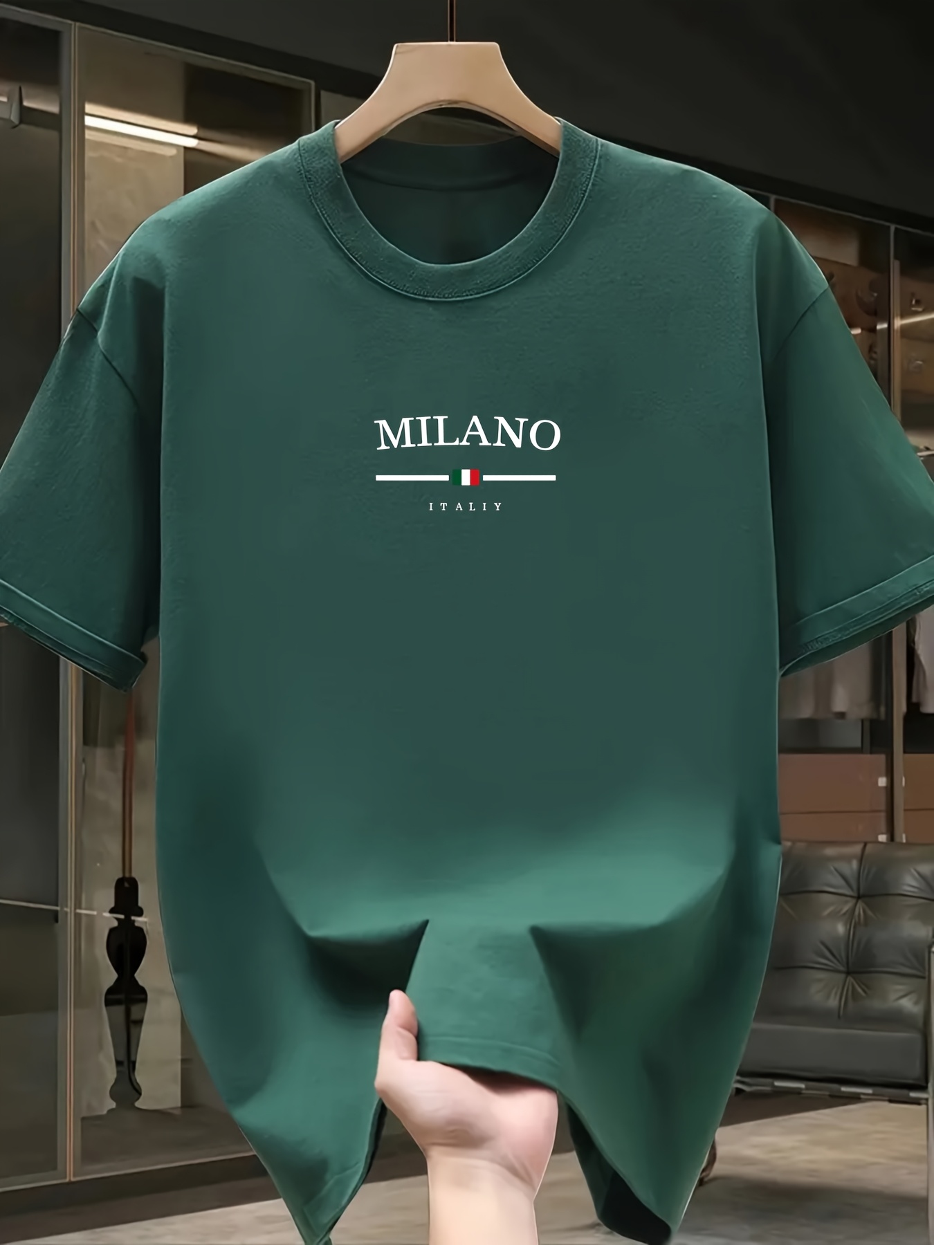 Camiseta de manga corta con cu - Street Fashion Milan reseña y precio