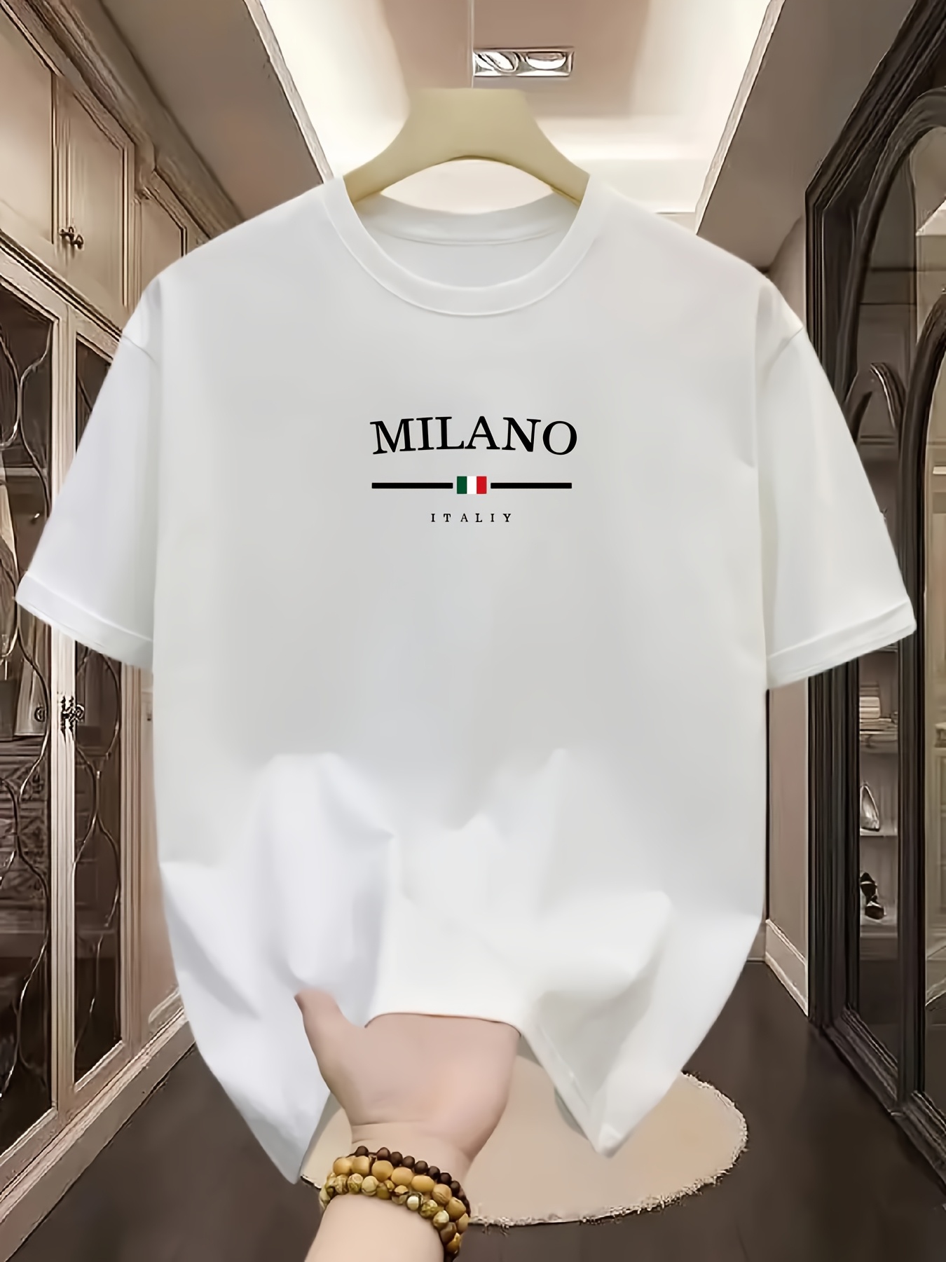 Camiseta de manga corta con cu - Street Fashion Milan reseña y precio