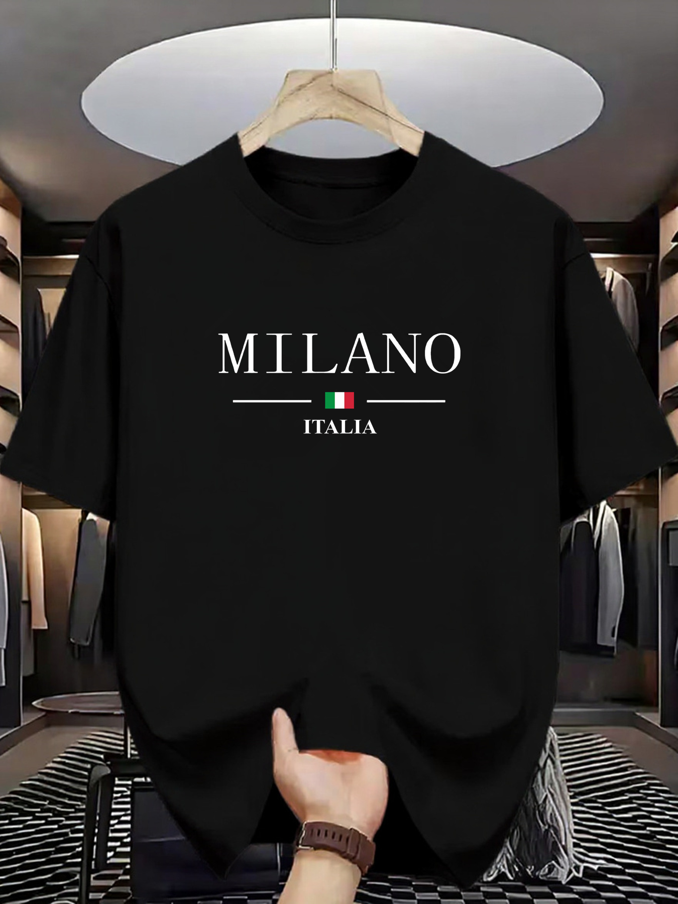 Camisetas de Cuello Redondo de - Street Fashion Milan reseña y precio