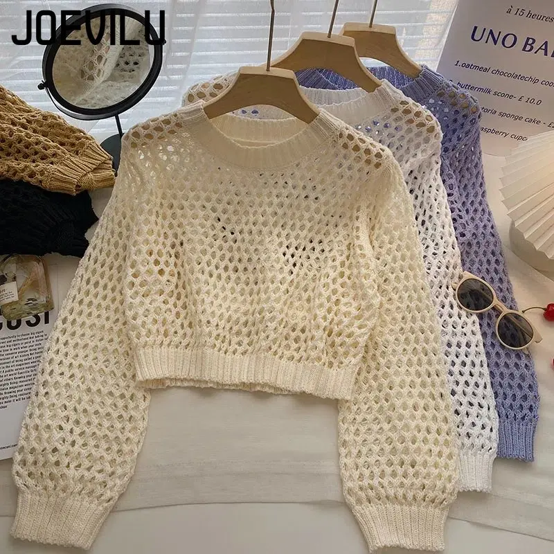 Top corto de punto calado para - Street Fashion In Korea reseña y precio