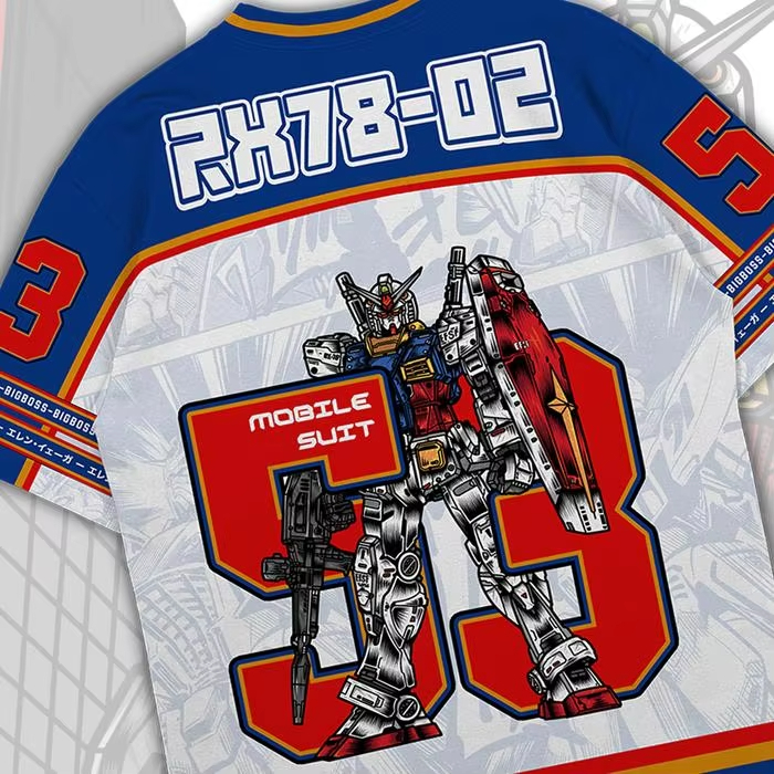 Camiseta Gundam RX78 Anime Mec - Street Fashion In Korea reseña y precio