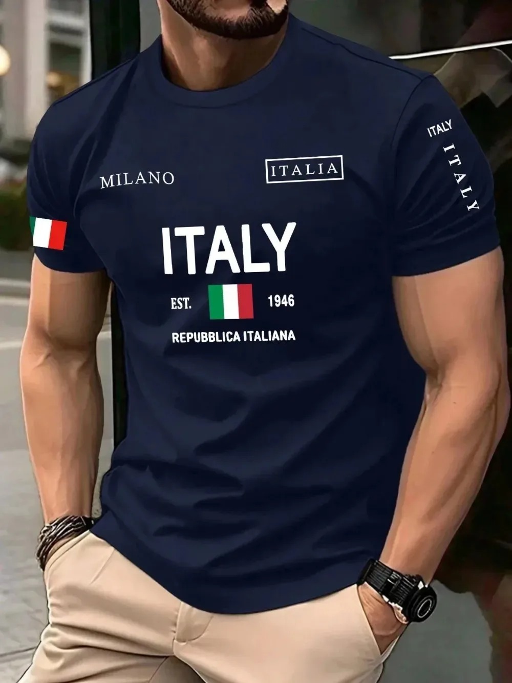 Camiseta de Hombre con Estampa - Street Fashion Milan reseña y precio