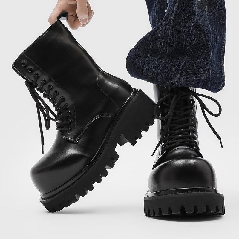 Botas de cuero de caña alta, u - Street Fashion Plus Size reseña y precio