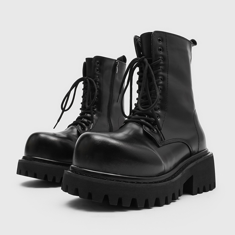 Botas de cuero de caña alta, u - Street Fashion Plus Size reseña y precio