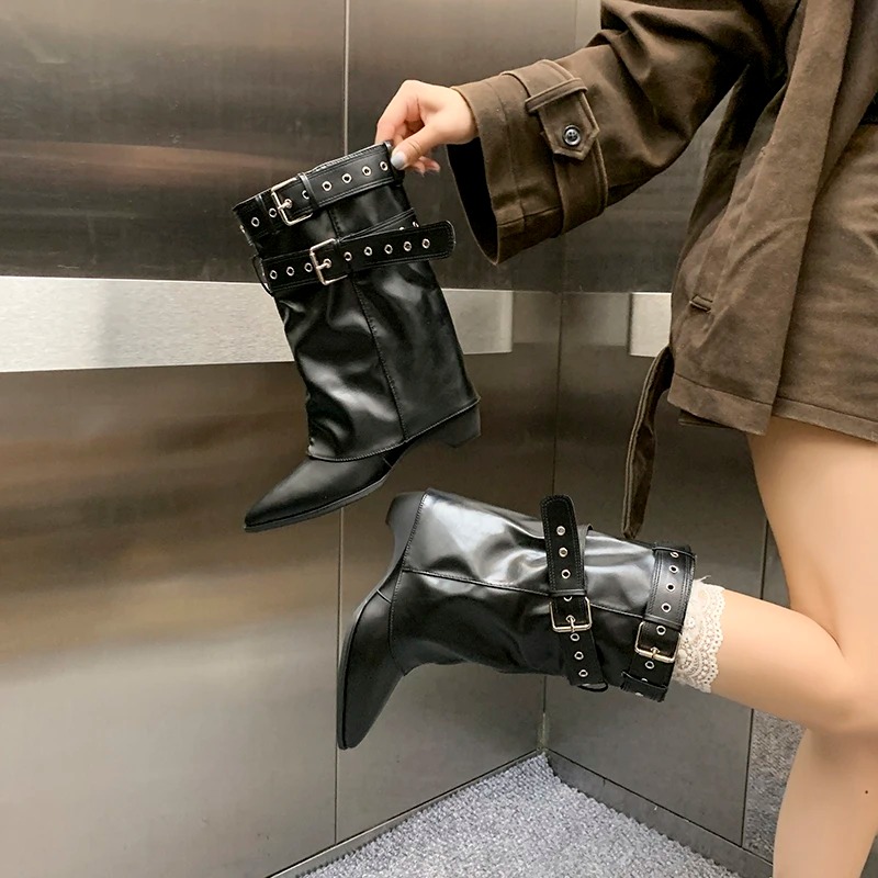 2025 Botas de invierno con pun - Street Fashion Trends reseña y precio