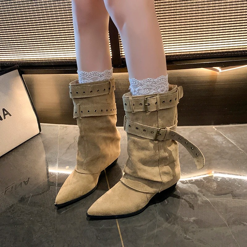2025 Botas de invierno con pun - Street Fashion Trends reseña y precio