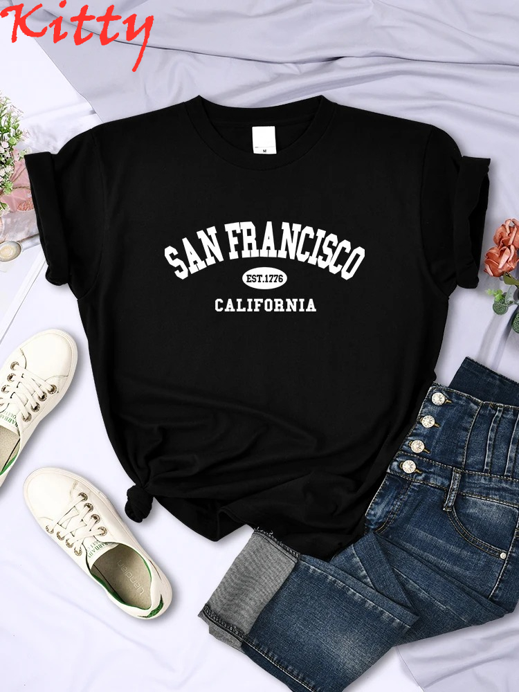 Camiseta de Mujer Sanfrancisco - Street Fashion California reseña y precio