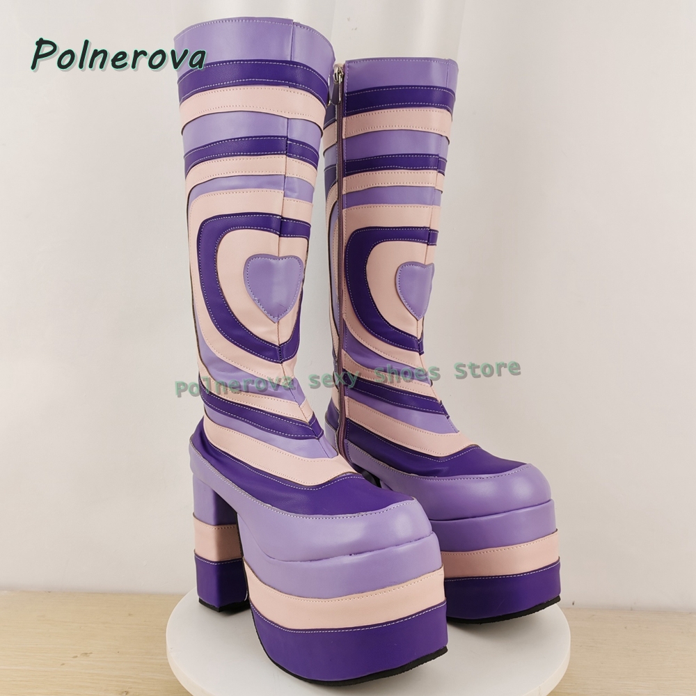 Botas de plataforma con estamp - Street Fashion Trends reseña y precio