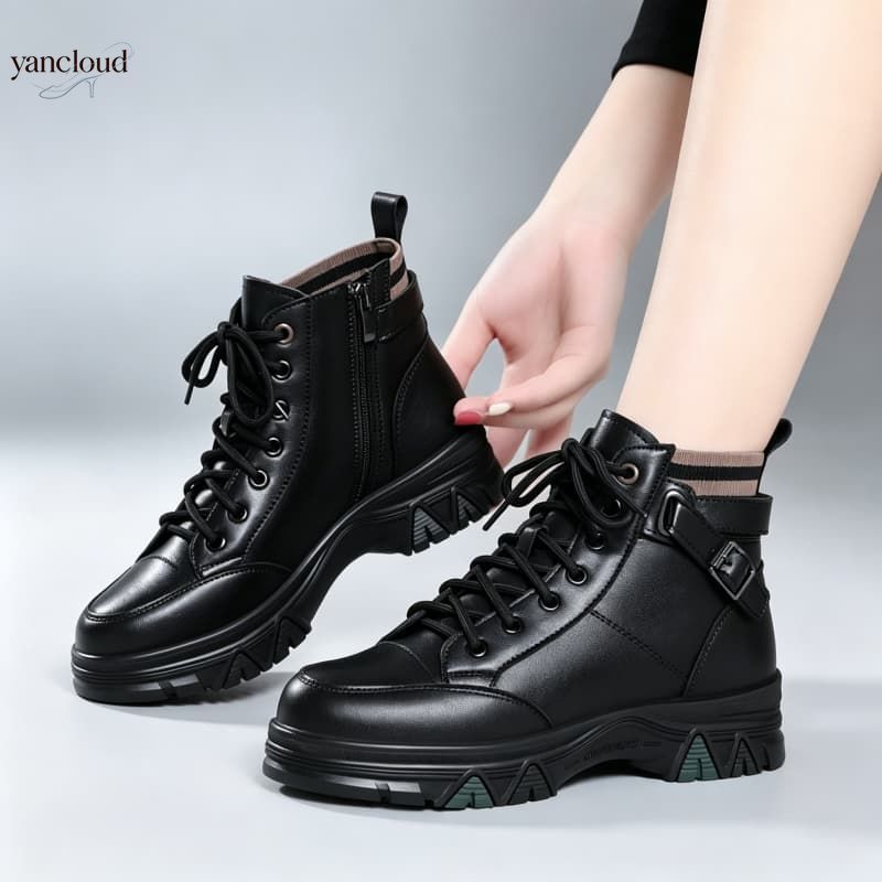 Botas de Motociclista de Piel  - Street Fashion Plus Size reseña y precio