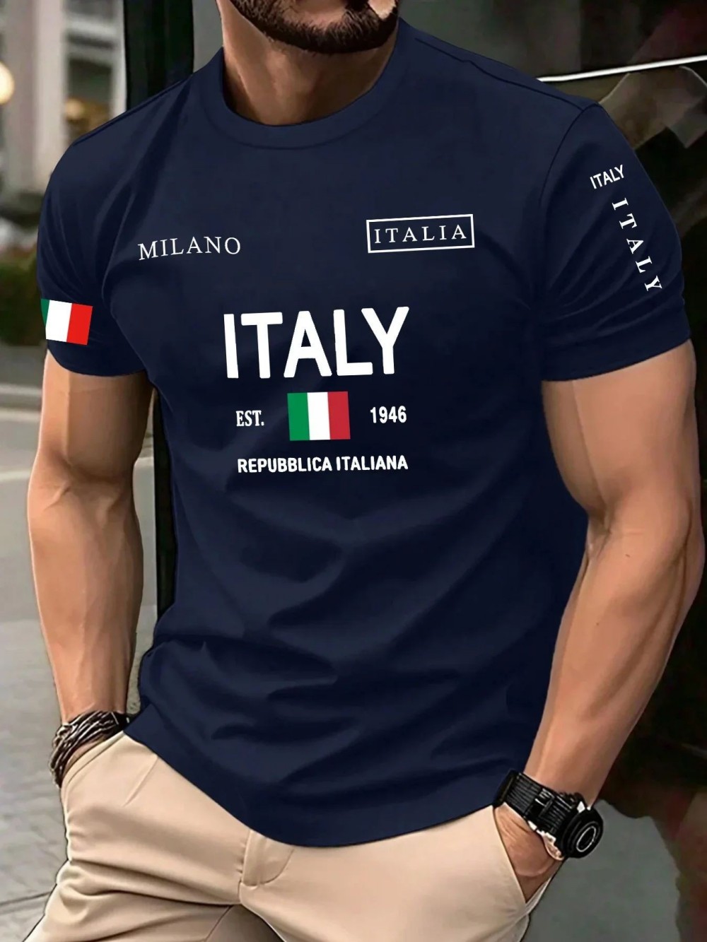 Camiseta de Cuello Redondo par - Street Fashion Milan reseña y precio