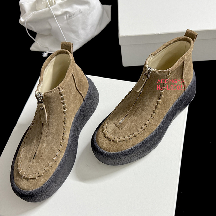 Botas de plataforma de cuero d - Street Fashion Winter 2025 reseña y precio