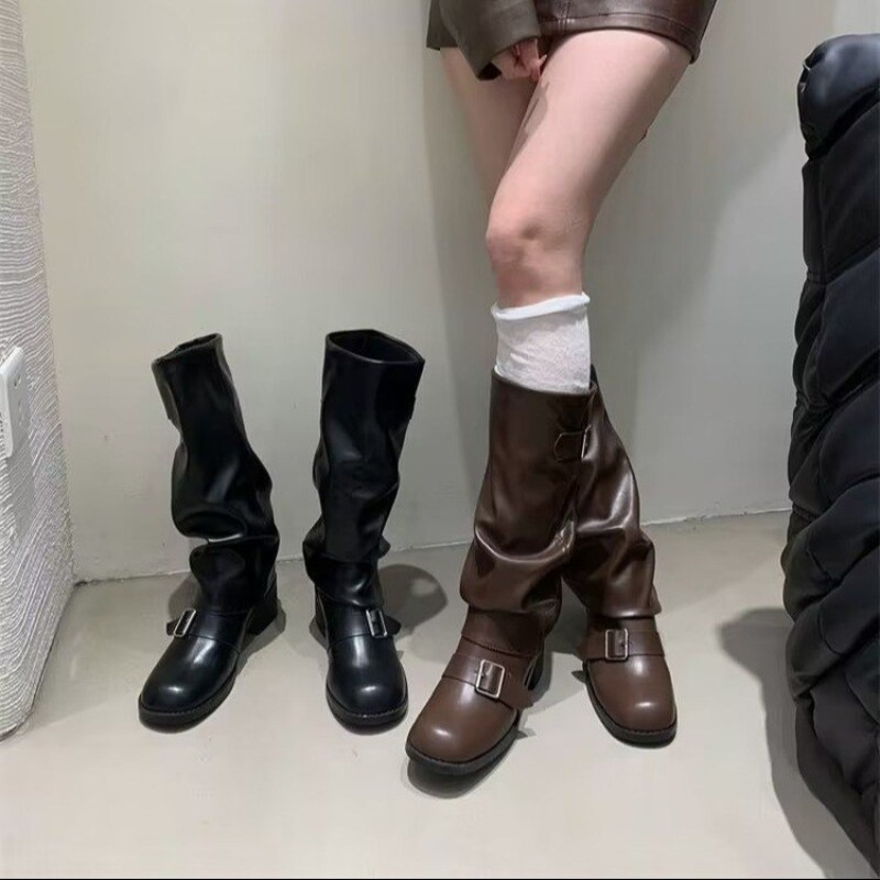 2025Botas de mujer hasta la ro - Street Fashion Trends reseña y precio