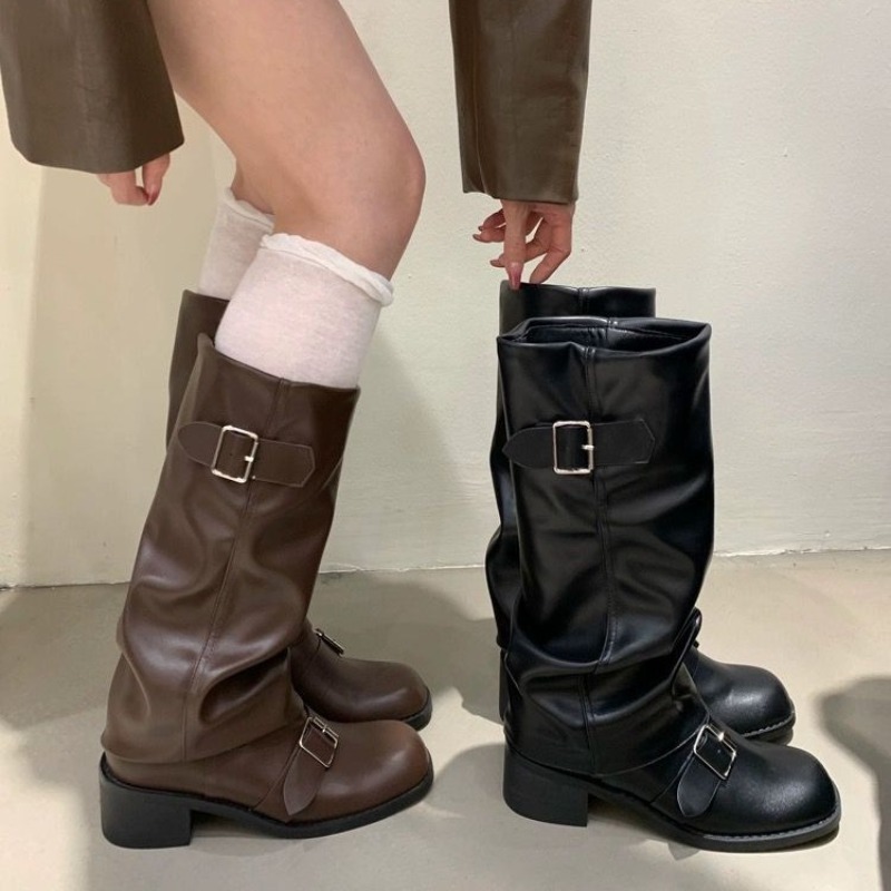 2025Botas de mujer hasta la ro - Street Fashion Trends reseña y precio