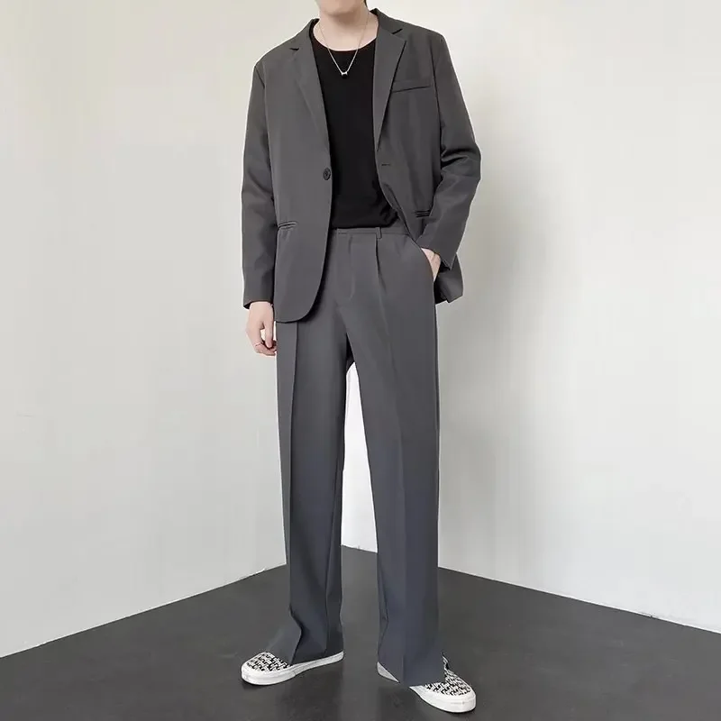 Pantalones de Traje Holgados R - Street Fashion In Korea reseña y precio