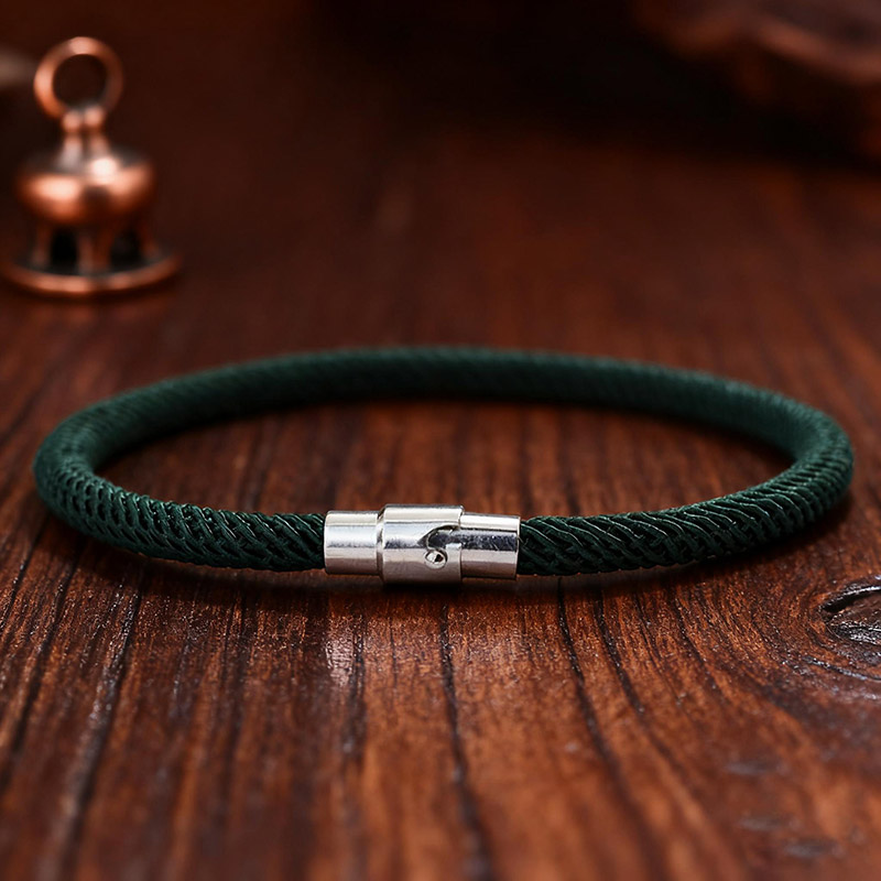 Pulsera de cuerda tejida hecha - Street Fashion Milan reseña y precio