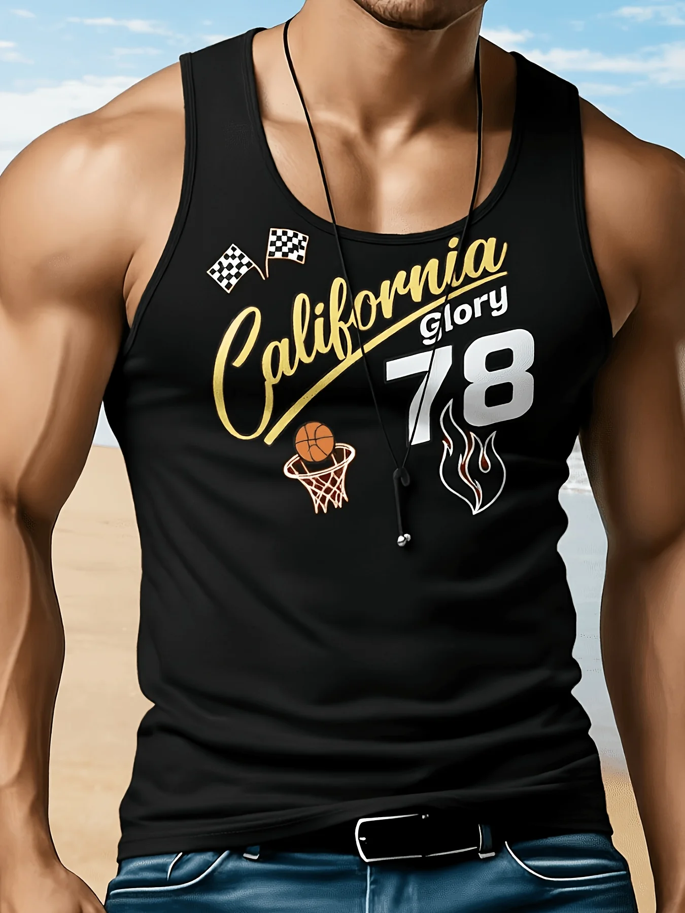 Camisetas sin mangas retro de  - Street Fashion California reseña y precio